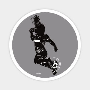 Footballer Silhouette 5 Magnet